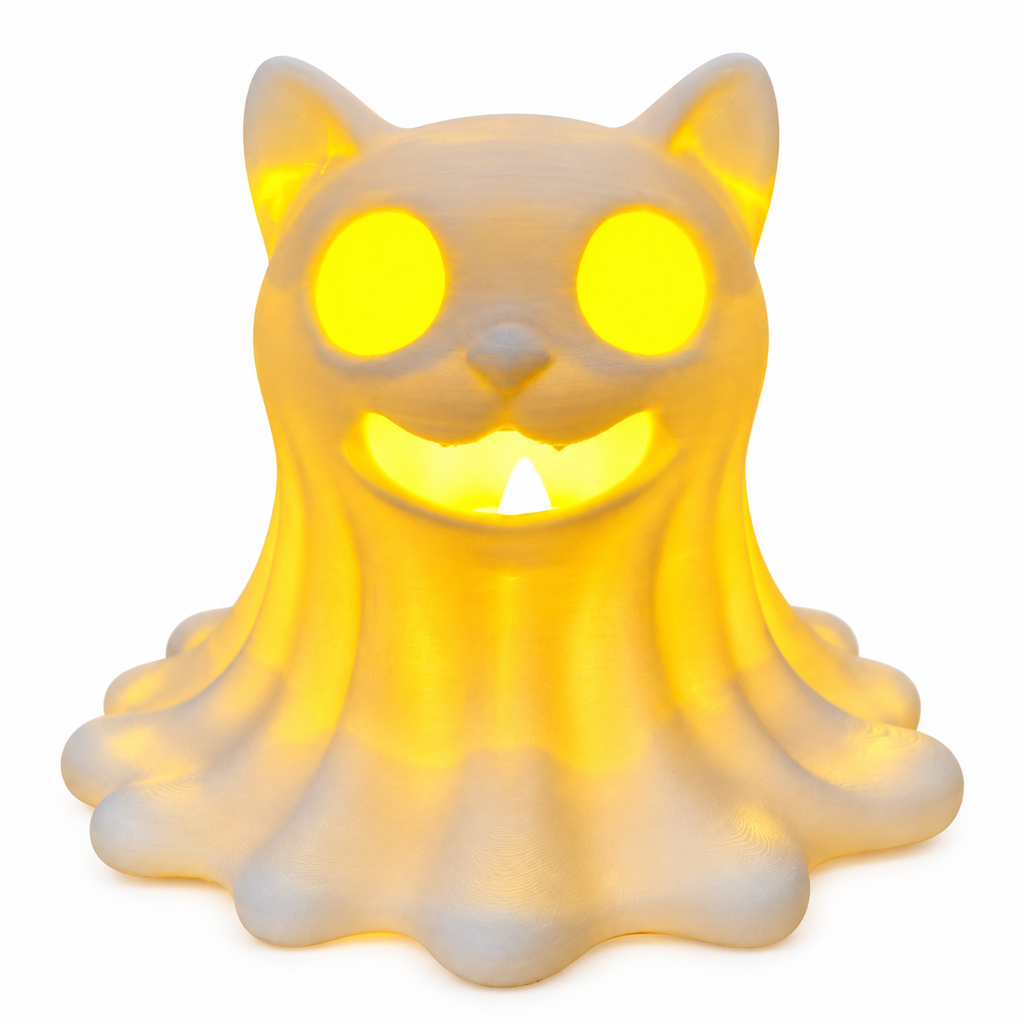 Lámpara Fantasma Gatito(incluye velita)