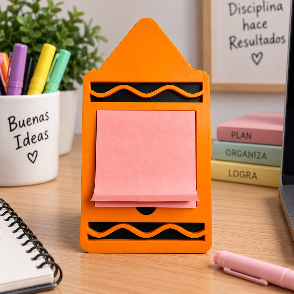 Porta Notas en Forma de Crayola🖍️