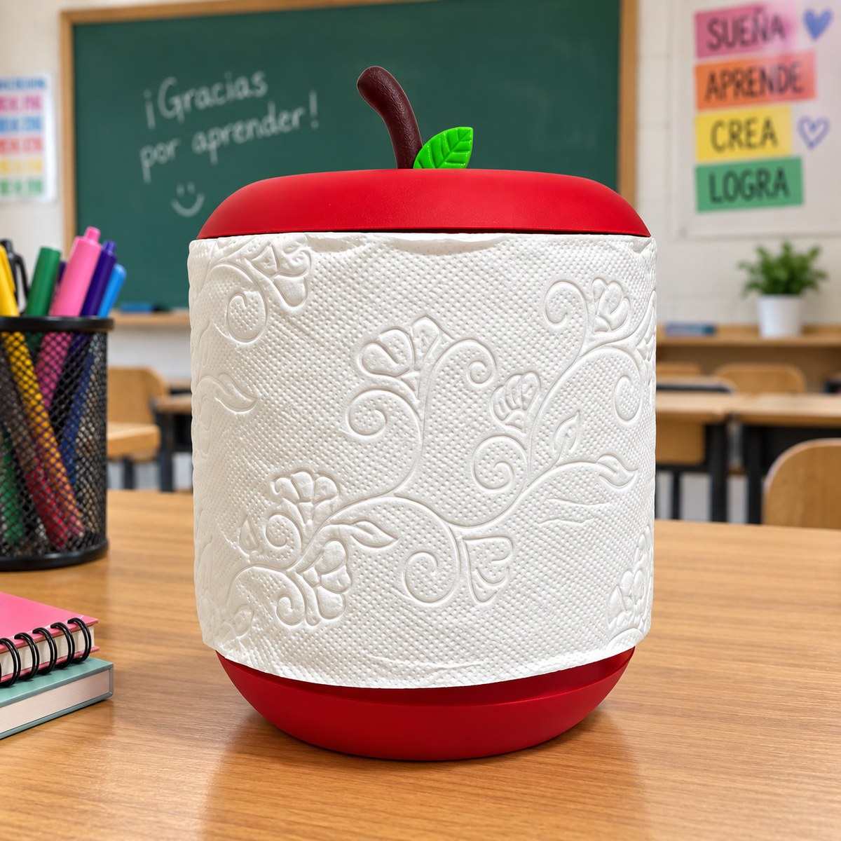 Porta Rollo en Forma de Manzana