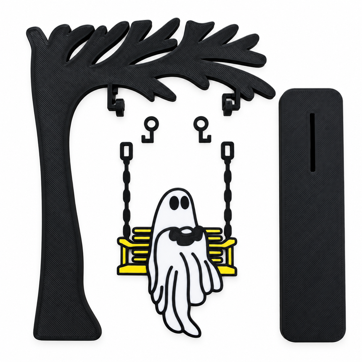 Fantasma Tejiendo en Columpio Decorativo