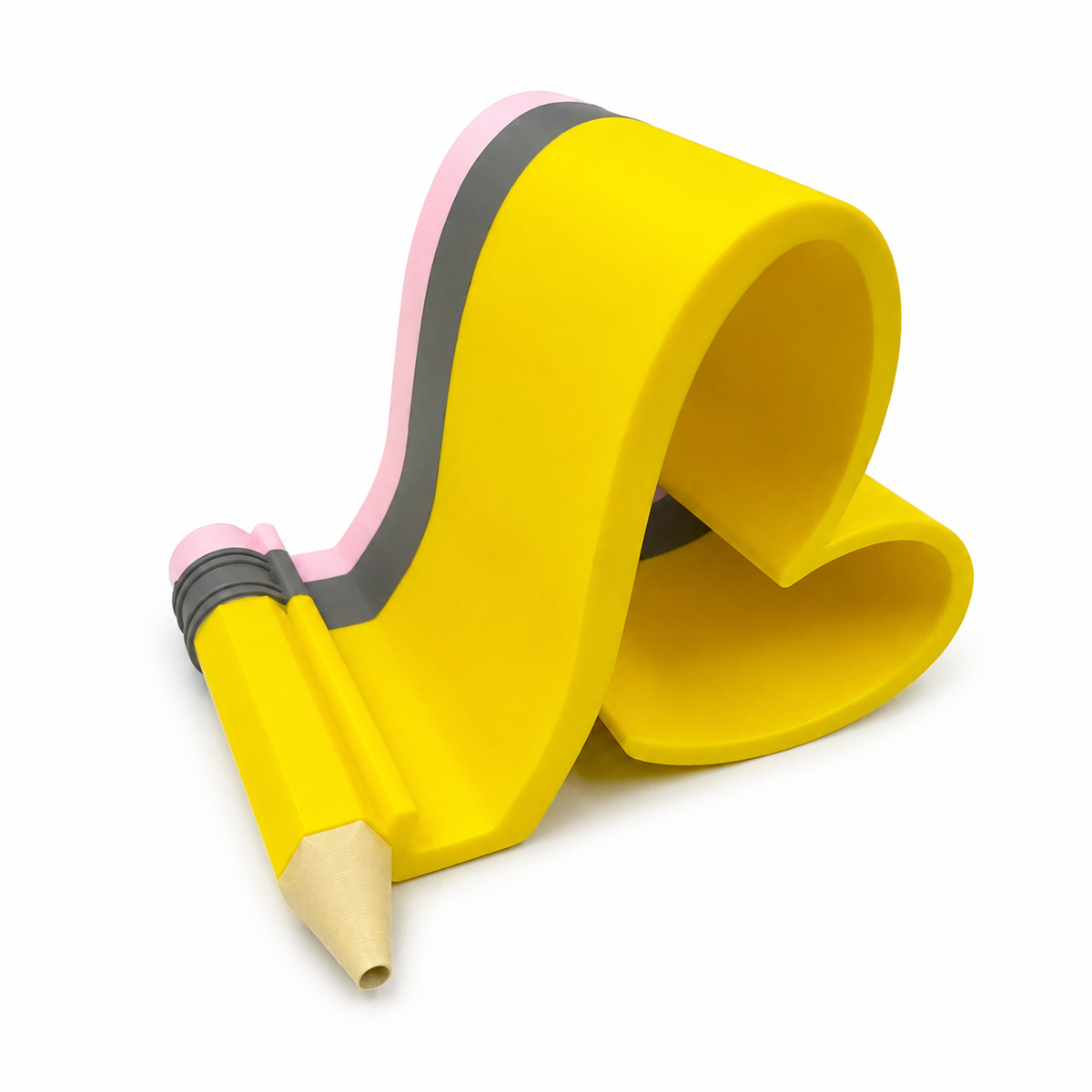 Base para Celular en Forma de Corazón con Colores de Lápiz