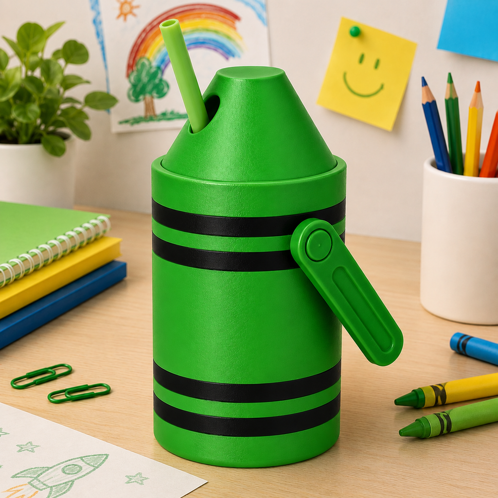 Termo para Lata 12 oz en Forma de Crayola🖍️